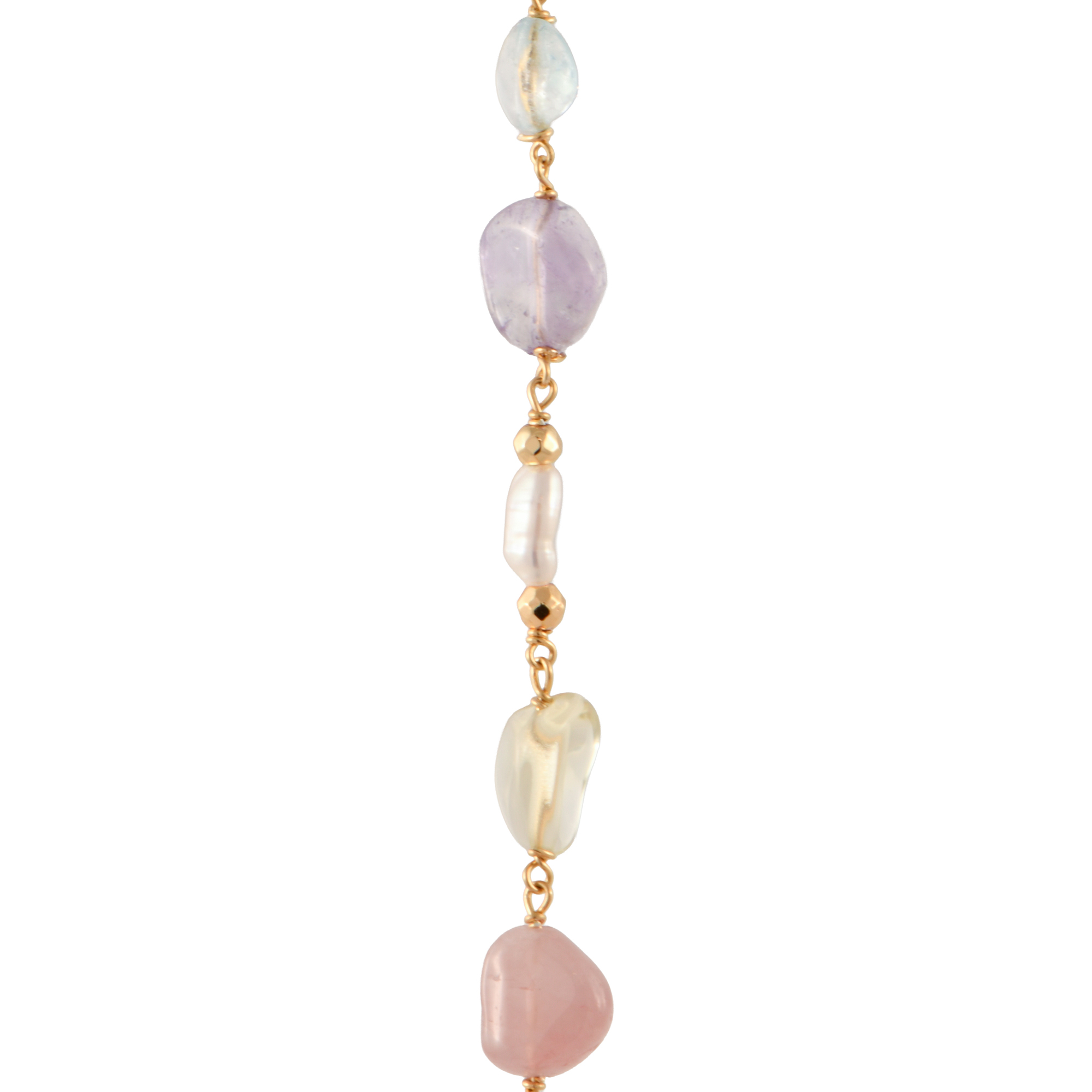 Pulsera con pedrería natural.