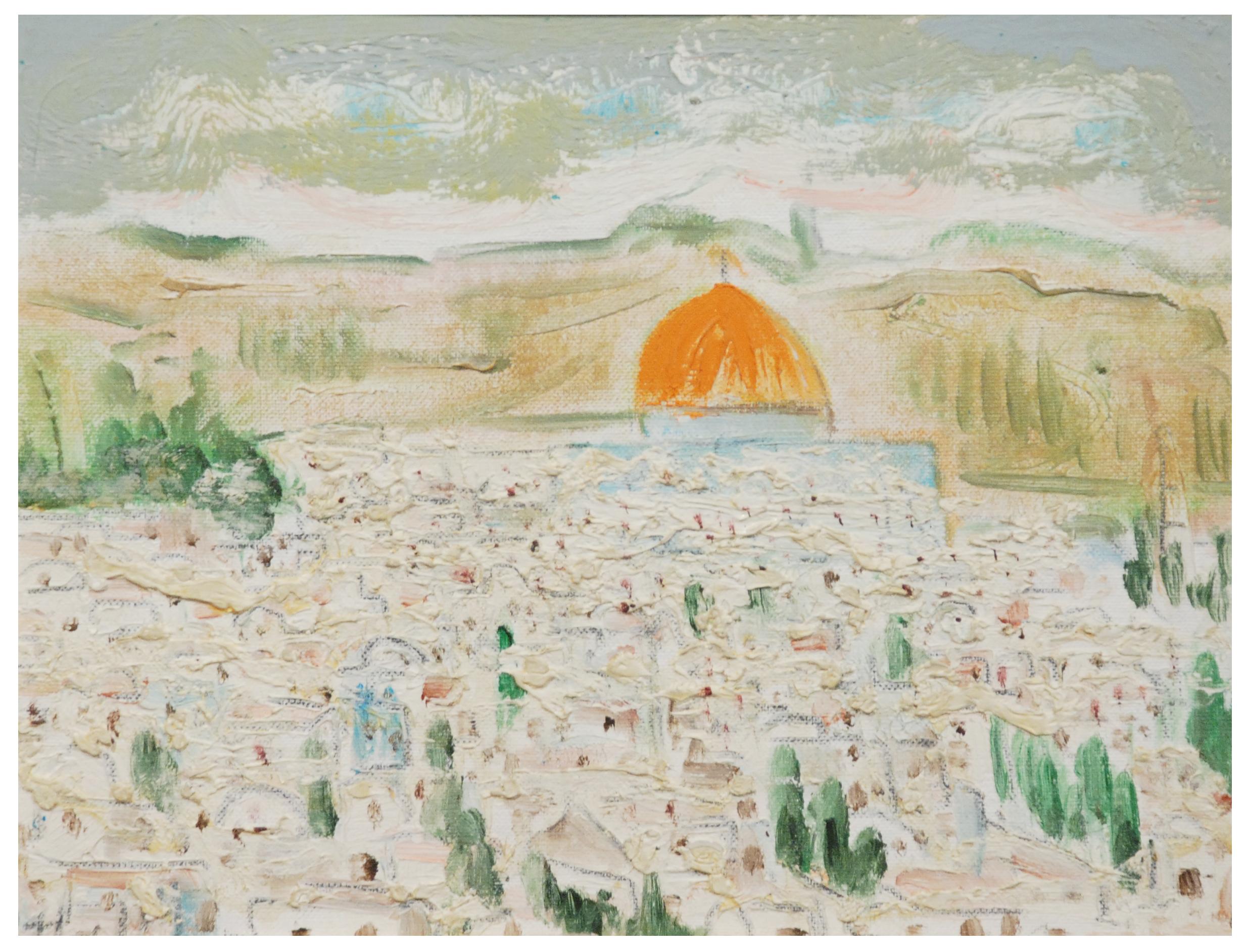 MANUEL CAPDEVILA (1910-2006), Jerusalén, Óleo sobre tablex