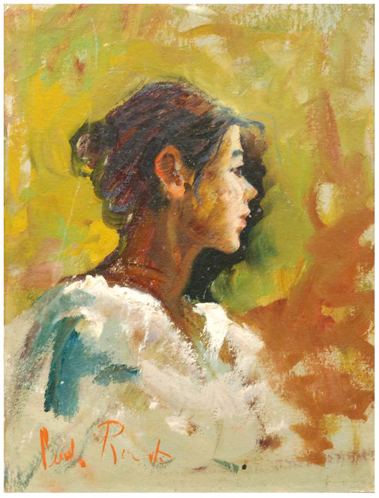 ESCUELA ESPAÑOLA, SIGLO XX. "Niña gitana".