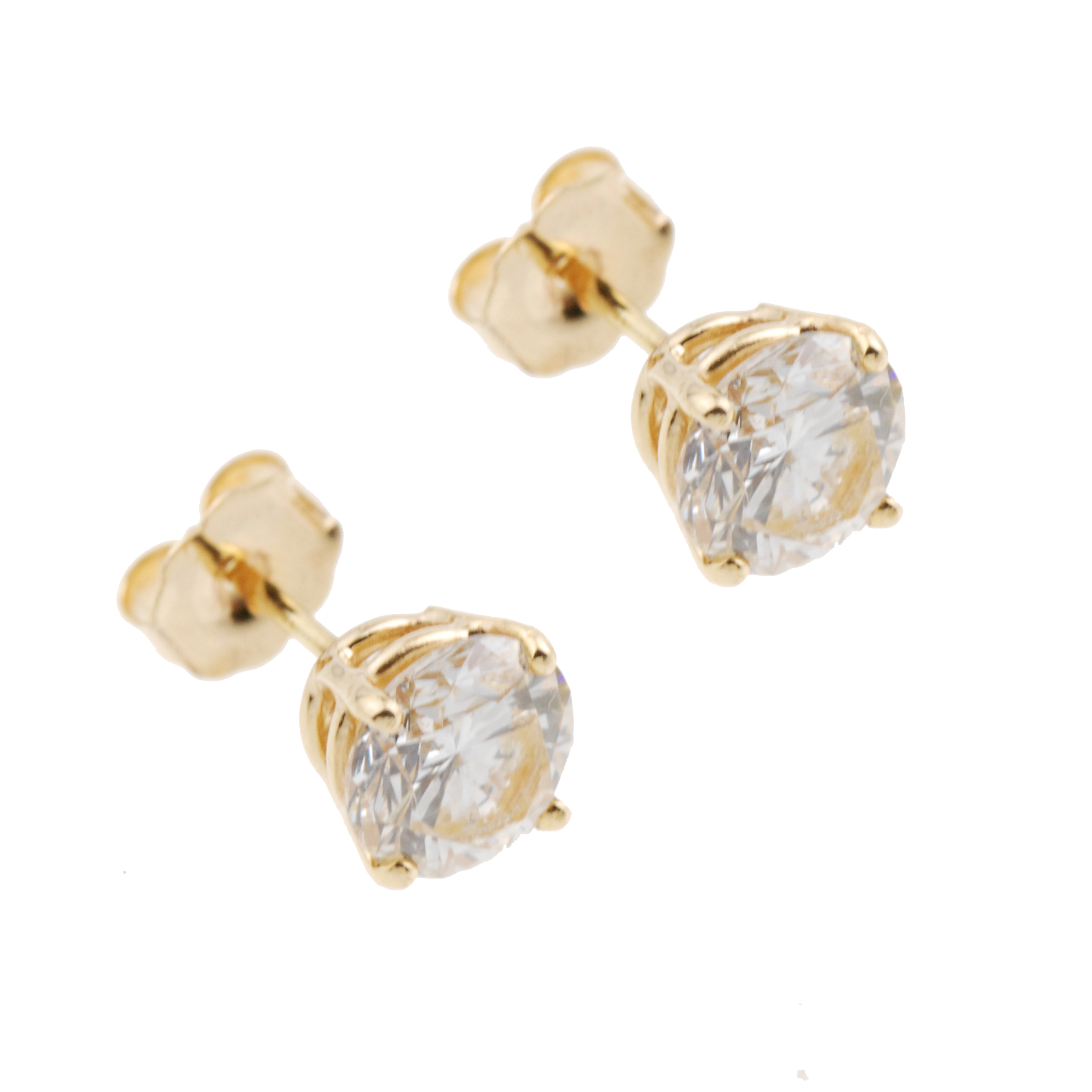 PENDIENTES DORMILONAS DE DIAMANTES.