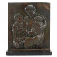 218-MARTÍ LLAURADÓ I MARISCOT (BARCELONA, 1903-1957)"Maternidad"Bronce