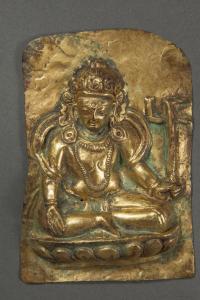520-ESCUELA NEPALINA, SIGLO XVI"Boddhisattva Lokeshvara" sentado en dhyanasana.