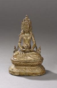534-ESCUELA TIBETANA DEL SIGLO XVIII"Buda Amitayus".