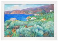 647-GUILLEM VILLA BASSOLS (1917-2005)"Cadaqués"Óleo sobre lienzo