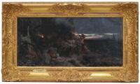 466-HENRYK I. SIEMIRADZKI (1843 - 1902) Saturnalia en la Capri de Tiberio.