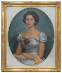 752-ANTONI VILA ARRUFAT (1896-1989). "SRA. DÑA. Mª TERESA CASULLLERAS DE CODINA". Diciembre 1950-Febrero 1951.