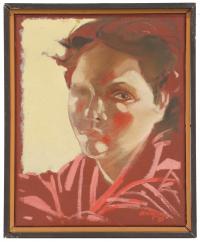741-FRANCESC ARTIGAU SEGUI (1940). "Retrato femenino".