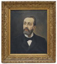 739-JOSE MORENO CARBONELL "Retrato de el Doctor Robert, alcalde de Barcelona".