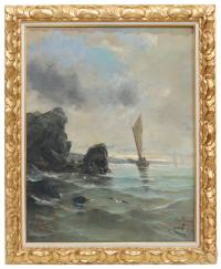 875-ELISEU MEIFRÉN ROIG (1859-1940). "Barcas".