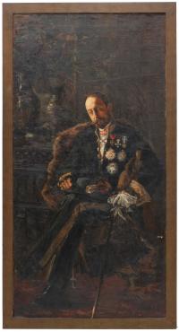 837-SALVADOR SÁNCHEZ BARBUDO (1857-1917) "Retrato del marqués de Larios".