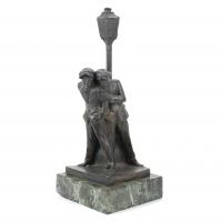 23081-DÉCIMO PASSANI (1884-1852). "PAREJA DE HOMBRES CON FAROLA"