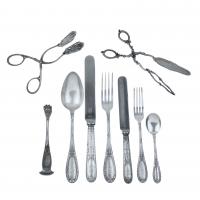 24-SILVER CUTLERY, MID 20TH CENTURY. 