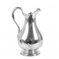 17-FRENCH SILVER EWER, LATE 19TH CENTURY.