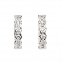 217-White gold with brilliant-cut diamonds of an aprox. weight of 0,76 ct.English lock.7,7 gr.