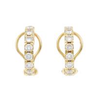 71-GOLD EARRINGS AND DIAMONDS.