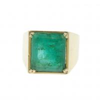 167-RING WITH EMERALD.