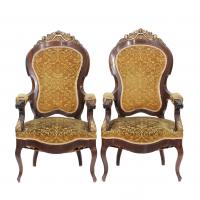 494-PAIR OF SPANISH CHAIRS, C19th.