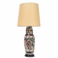 234-CHINESE SCHOOL, C20th VASE CONVERTED TO LAMP