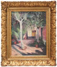 858-CASIMIR MARTÍNEZ TARRASSÓ (1898-1980). "GARDEN FROM THE ARTIST'S HOUSE".