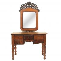 681-SPANISH CONSOLE AND  MIRROR, END C20th.