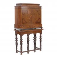 677-SPANISH CABINET WITH TABLE, C20th.