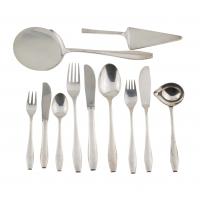 15-SPANISH CANTEEN OF SILVER CUTLERY, MID C20th.