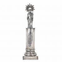 4-SILVER ZARAGONZAN STATUETTE OF THE "VIRGIN OF PILAR", FIRST HALF C20th.