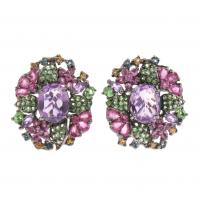 42-EARRINGS WITH SEMI-PRECIOUS STONES