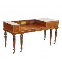 493-TABLE PIANO CONVERTED TO WRITING DESK, C 20th.