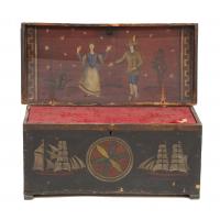 705-MARINE CHEST, END C18th- EARLY C19th.