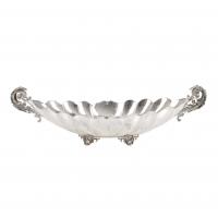 30-SPANISH SILVER AND SILVER FILIGREE CENTREPIECE, MID C20th.