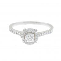 242-DIAMOND SOLITAIRE RING. 