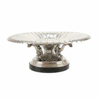 4-LARGE SPANISH SILVER CENTREPIECE, MID C19th.