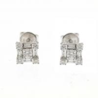 163-DIAMOND EARRINGS.