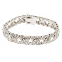 1150-ART DECO STYLE DIAMOND BRACELET.