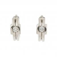 97-PENDIENTES AROS CON DIAMANTE.