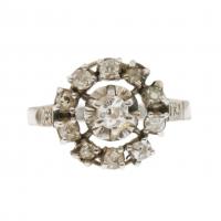 238-DIAMOND ROSETTE RING