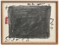 877-ANTONI TÀPIES (1923-2012). "ESGRAFIATS SOBRE NEGRE", 1976.