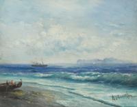 847-ATTRIUTED TO IVAN AIVAZOVSKY (1817-1900). "CAPRI", 1899.