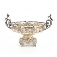 44-SILVER GREEK TABLE CENTRE PIECE, MID C20th.