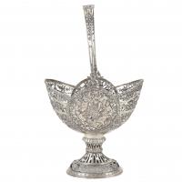 24-GERMAN SILVER OPENWORK CENTRE PIECE, LAST THIRD C19th - EARLY C20th.