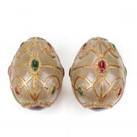 488-PAIR OF EGGS, MID C20th.