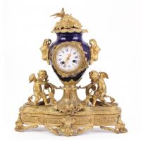 721-RELOJ DE SOBREMESA FRANCÉS, SIGLO XIX. 