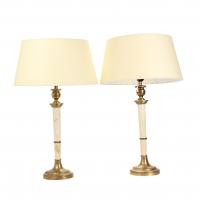 642-PAIR OF TABLE LAMPS, SECOND HALF C20th.