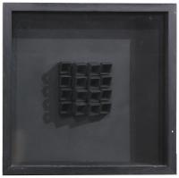 877-JOSEP NAVARRO VIVES (1931). Composición cúbica en negro.