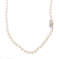215-LONG PEARL NECKLACE. 