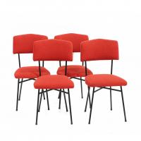 459-SET OF FOUR ITALIAN CHAIRS, 1950s