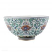 372-CHINESE QING DYNASTY BOWL, PROBABLY C18th. 