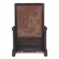 422-CHINESE TABLE TOP SCREEN, END C19th.
