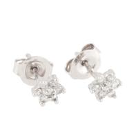 79-WHITE GOLD AND DIAMOND EARRINGS.